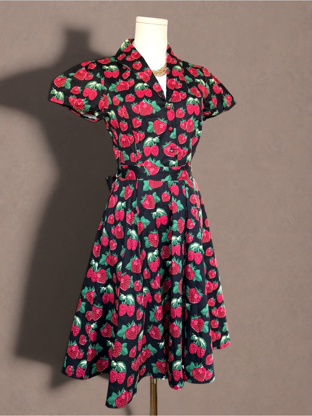 NWT LA Soul Strawberry Print Dress Small